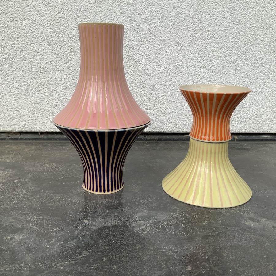 VASE »FUJI » Bleu