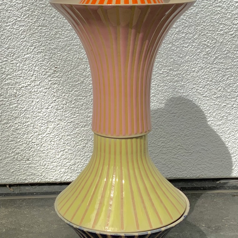VASE »FUJI » JAUNE