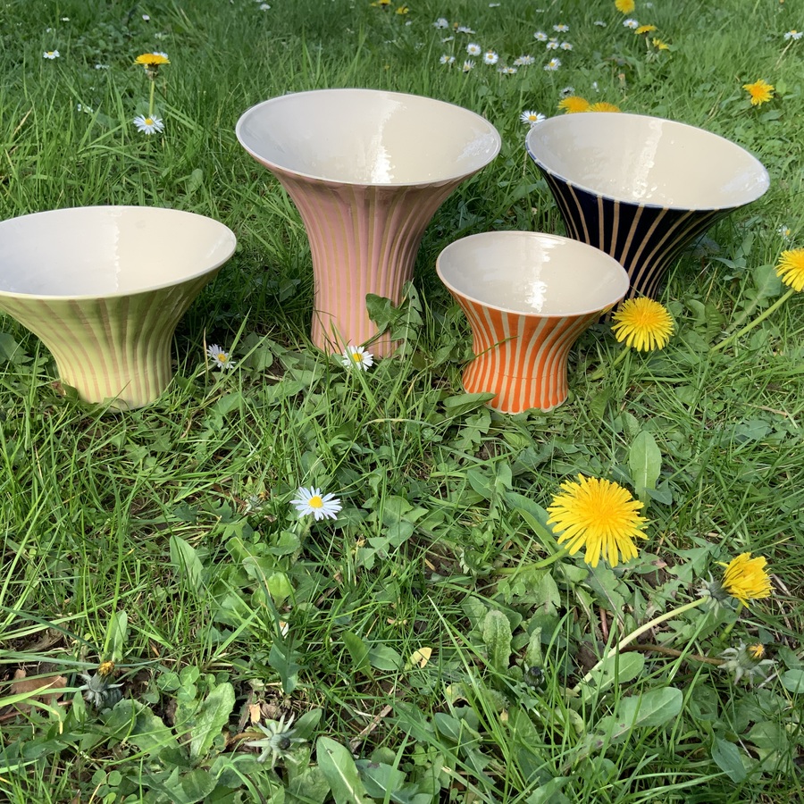 VASE »FUJI » JAUNE