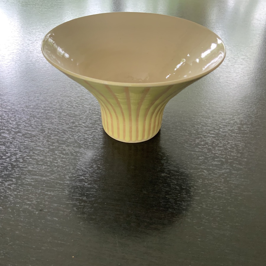 VASE »FUJI » JAUNE