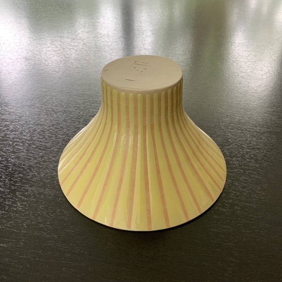 VASE »FUJI » JAUNE