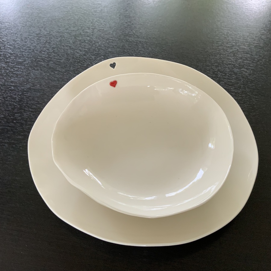 ASSIETTES PLATES « CORAZON »