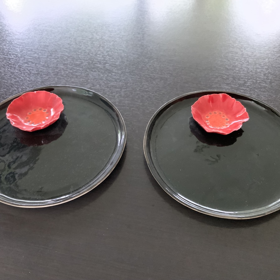 ASSIETTE « COQUELICOT « 