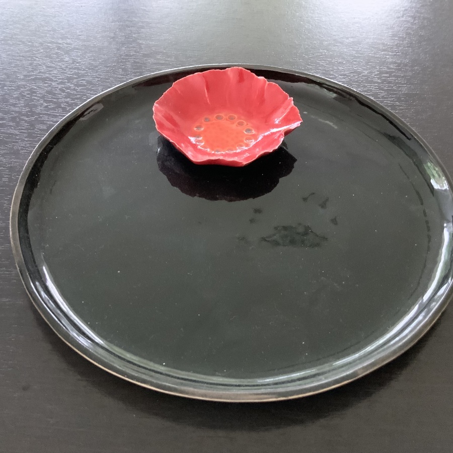 ASSIETTE « COQUELICOT « 
