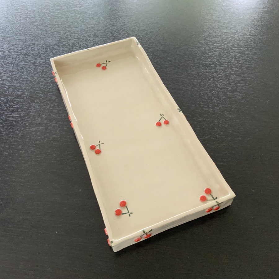 PLAT RECTANGULAIRE « CERISES »