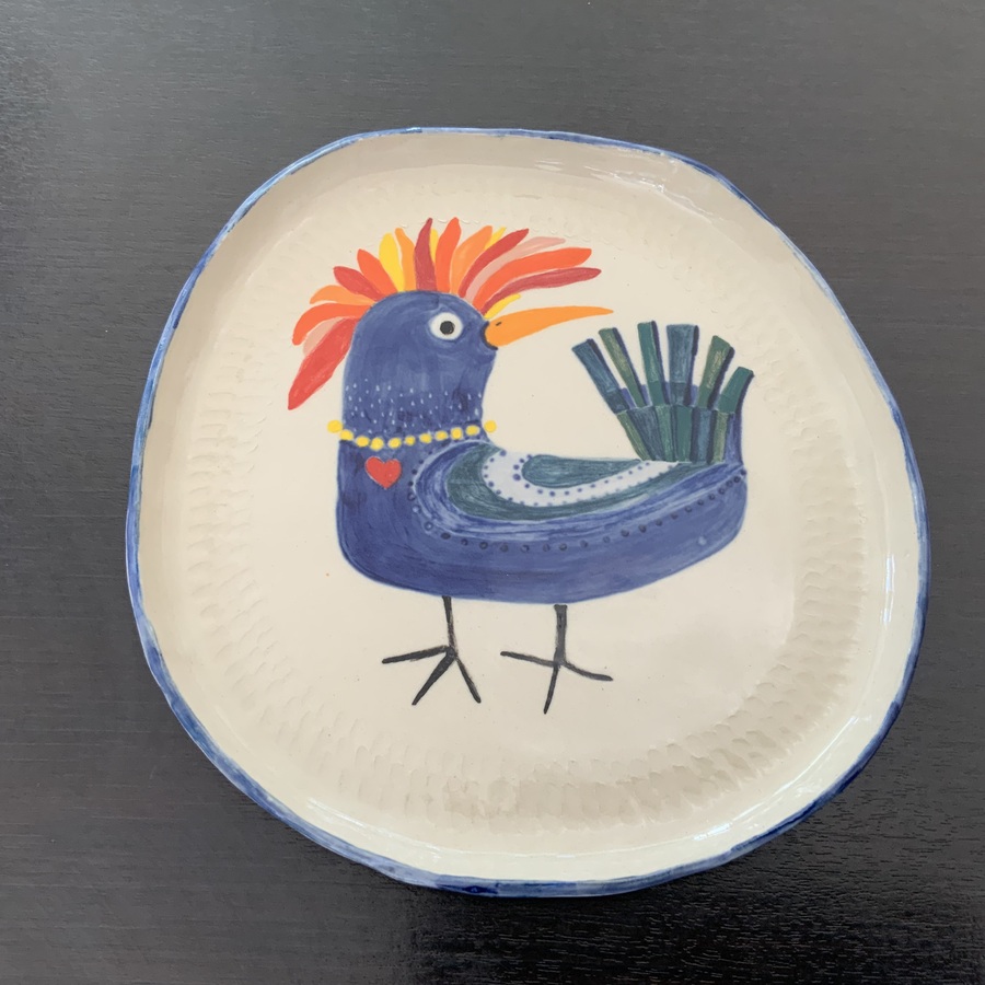 PLAT « COQ » pièce unique 