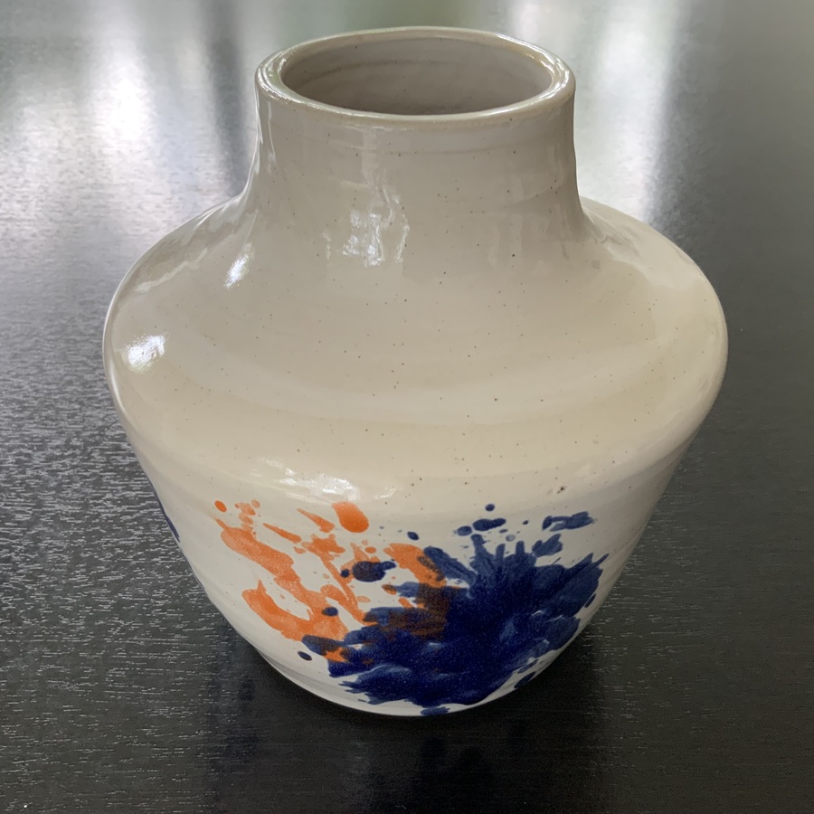 VASE « TACHES »  pièce unique 
