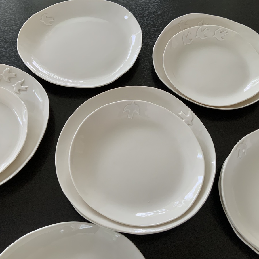 ASSIETTE PLATE « VOLARE »